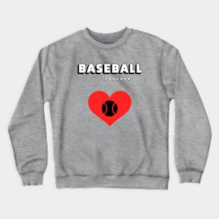 BASEBALL HEART BALL Crewneck Sweatshirt